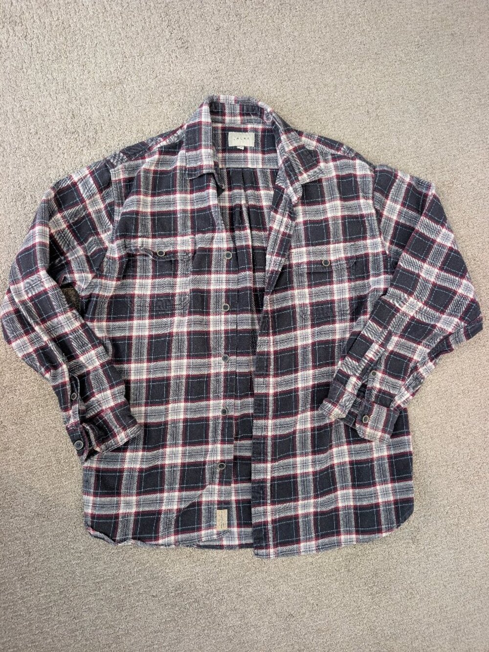 Men's JACHS NY Brawny Flannel Plaid Shirt